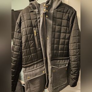 Yoki Women's Plus Size (1X) Coat (Gray with Faux Fur Lining) - Like New